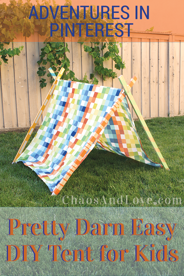 DIY Tent for Kids - chaosandlove.com