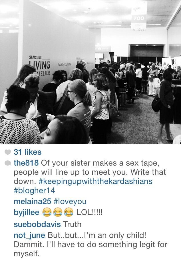I just can't seem to shake a not nice Instagram post from BlogHer '14 regarding Khloe Kardashian. Let's discuss.
