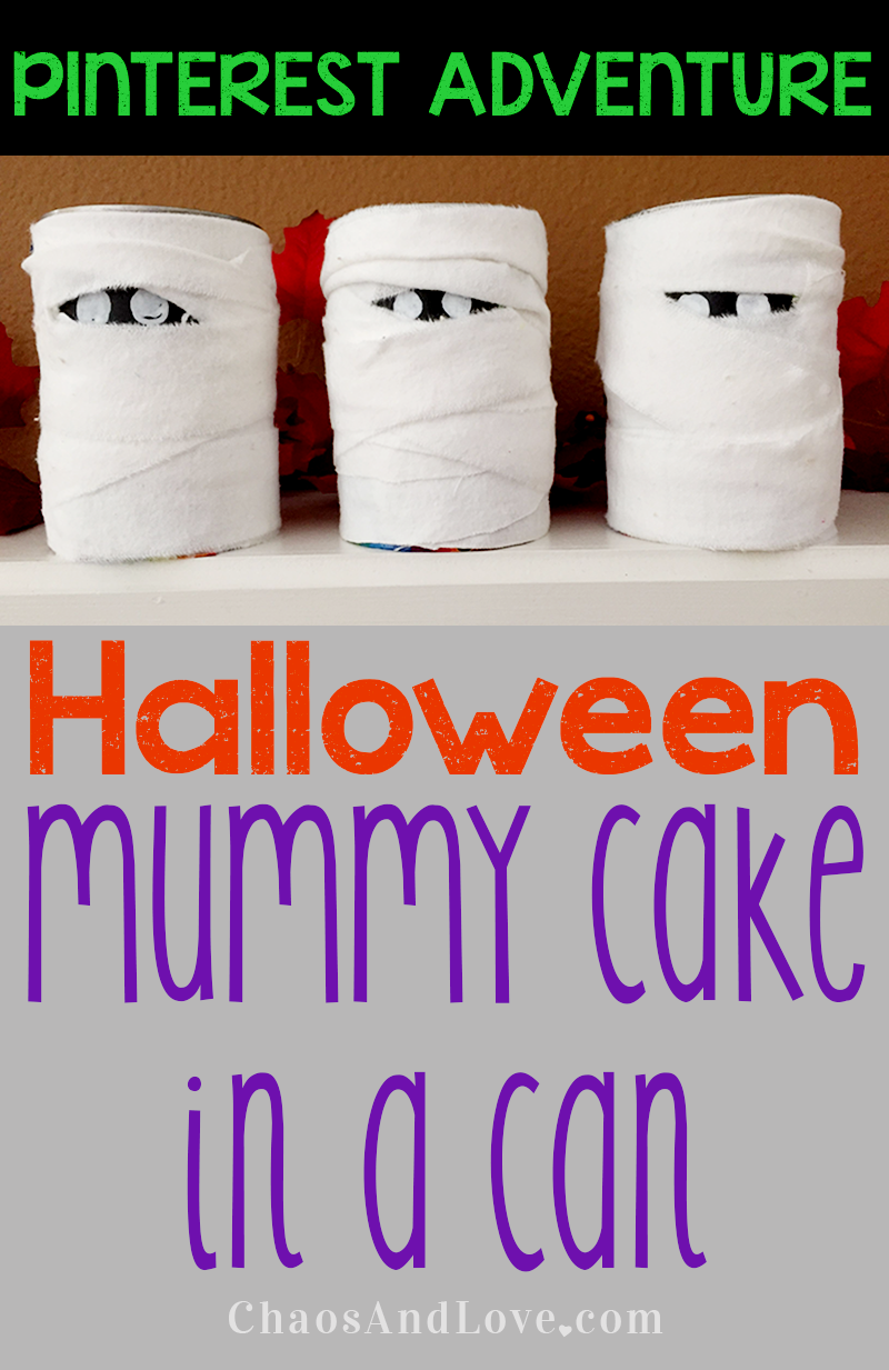 Looking to wow your Halloween party guests? These cakes in mummy cans will do just that! 